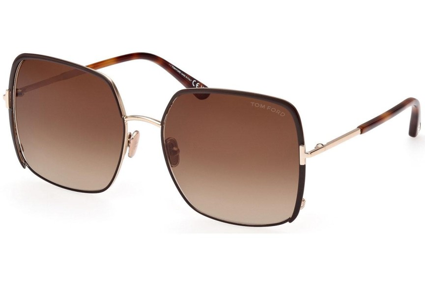 Sonnenbrille Tom Ford FT1006 48F Cat Eye Braun