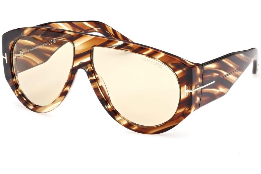 Sonnenbrille Tom Ford Bronson FT1044 56E Pilot Havanna