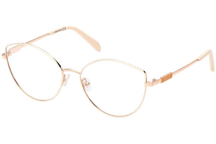 Brillen Emilio Pucci EP5214 024 Cat Eye Gold