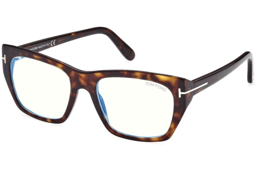 Glasses Tom Ford FT5846-B 052 Quadratisch Havanna