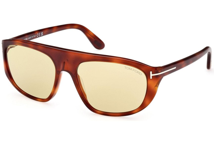 Sonnenbrille Tom Ford FT1002 53E Pilot Havanna