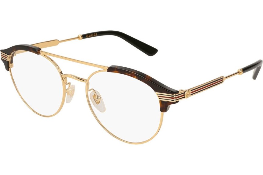 Glasses Gucci GG0289O 002 Rund Havanna