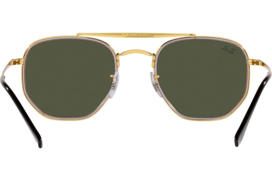 Sonnenbrille Ray-Ban The Marshal II RB3648M 923931 Quadratisch Gold