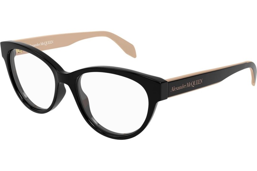 Brillen Alexander McQueen AM0359O 004 Cat Eye Schwarz