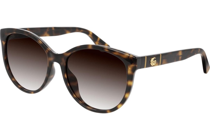 Sunglasses Gucci GG0636SK 002 Cat Eye Havanna