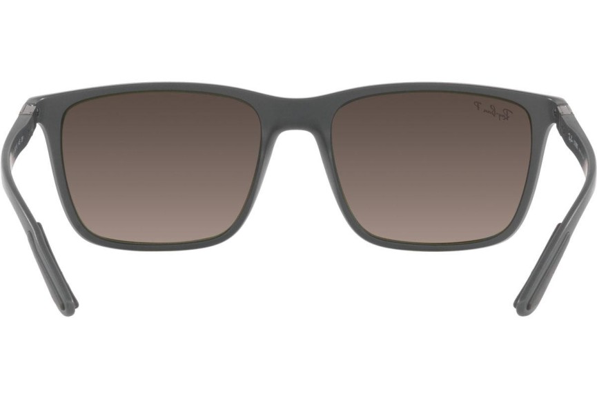 Sonnenbrille Ray-Ban Chromance Collection RB4385 60175J Polarized Quadratisch Grau