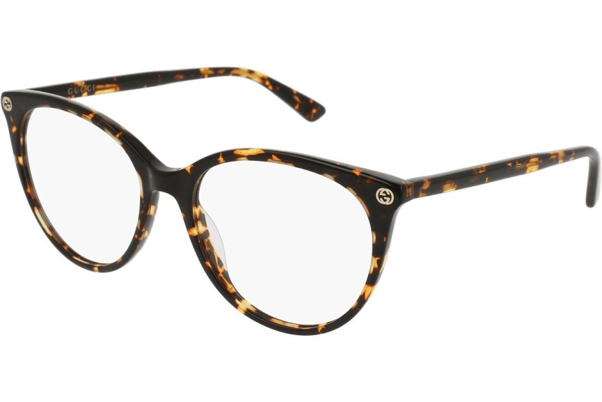 Glasses Gucci GG0093O 002 Rund Havanna