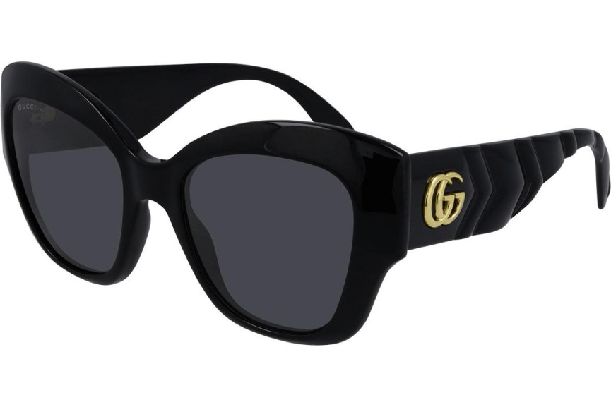 Sonnenbrille Gucci GG0808S 001 Cat Eye Schwarz