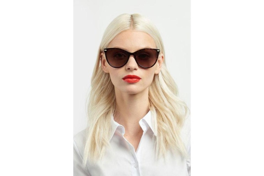 Sonnenbrille Carolina Herrera HER0107/S O63/HA Rund Havanna