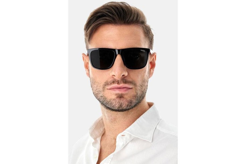 Sonnenbrille Polaroid PLD2102/S/X 807/M9 Polarized Quadratisch Schwarz