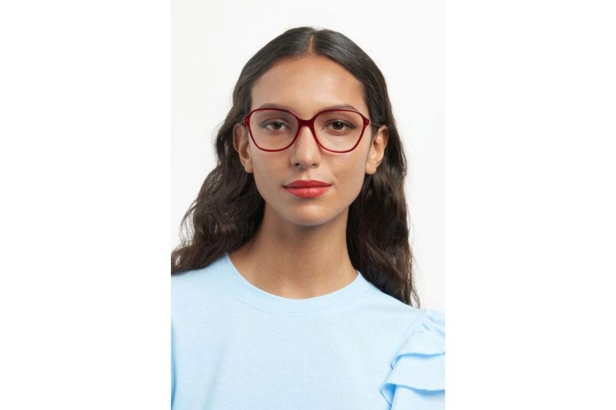 Glasses Carolina Herrera HER0117 C9A Quadratisch Rot