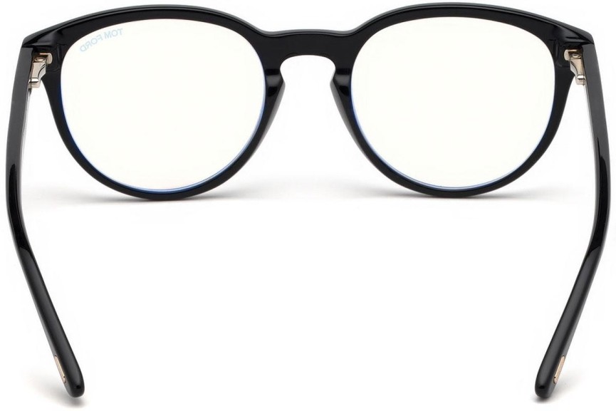 Glasses Tom Ford FT5556-B 001 Rund Schwarz