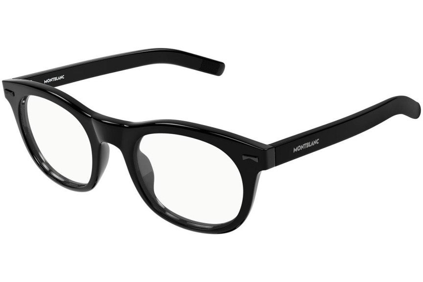 Glasses Mont Blanc MB0229O 005 Rund Schwarz