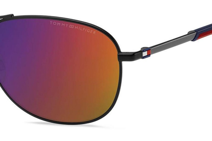 Sunglasses Tommy Hilfiger TH2023/S 003/MI Pilot Schwarz