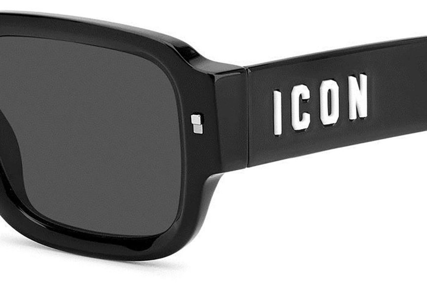 Sonnenbrille Dsquared2 ICON0009/S 807/IR Rechteck Schwarz