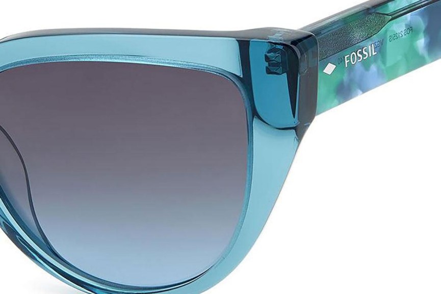 Sonnenbrille Fossil FOS2125/S VGZ/I7 Cat Eye Blau