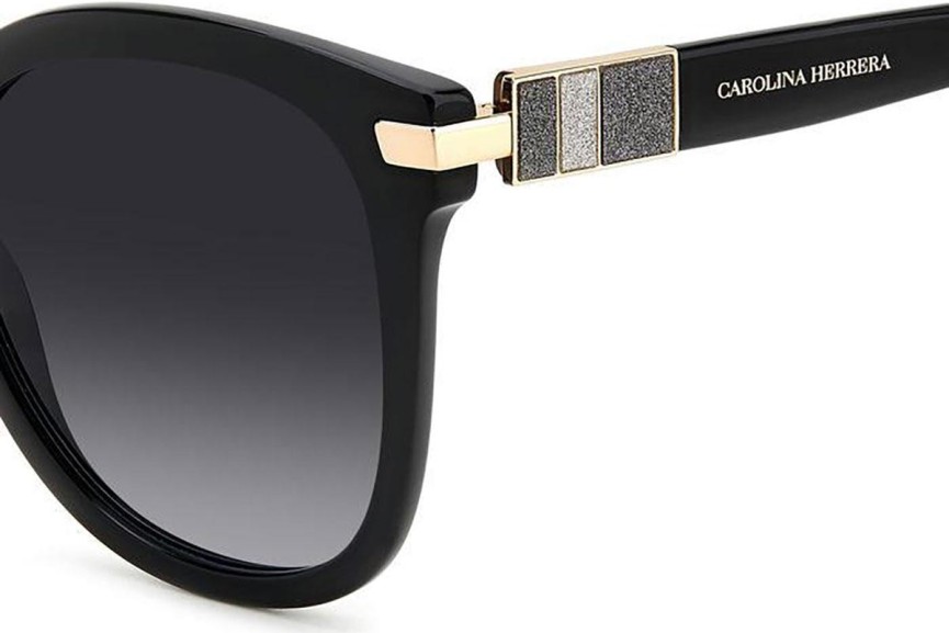 Sonnenbrille Carolina Herrera HER0134/S 807/9O Rund Schwarz