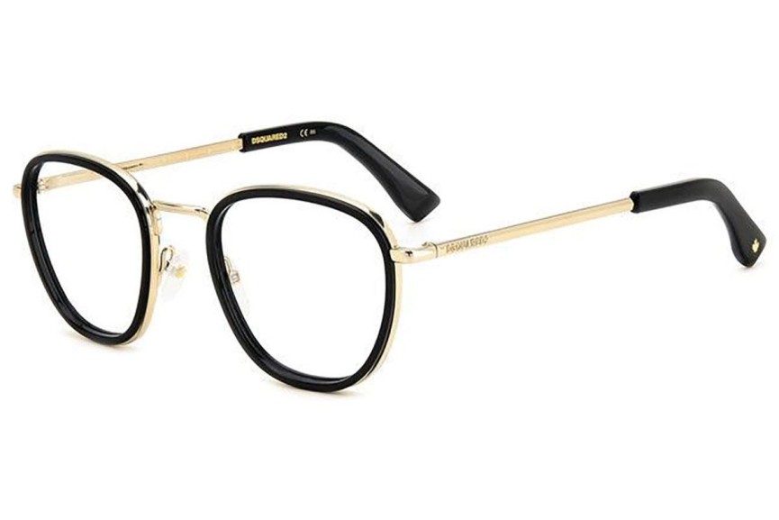 Glasses Dsquared2 D20076 807 Rund Schwarz