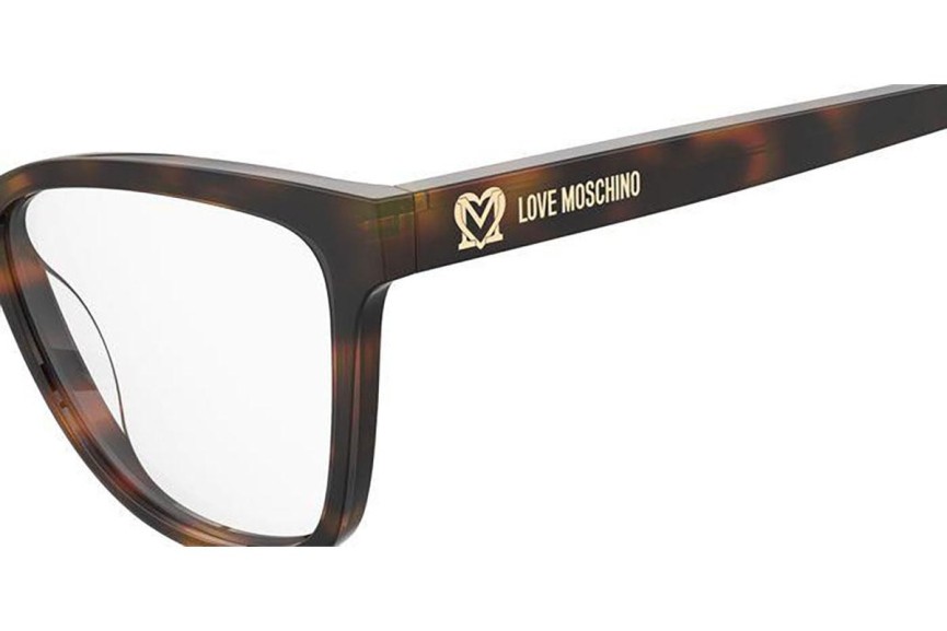 Glasses Love Moschino MOL615 05L Cat Eye Havanna