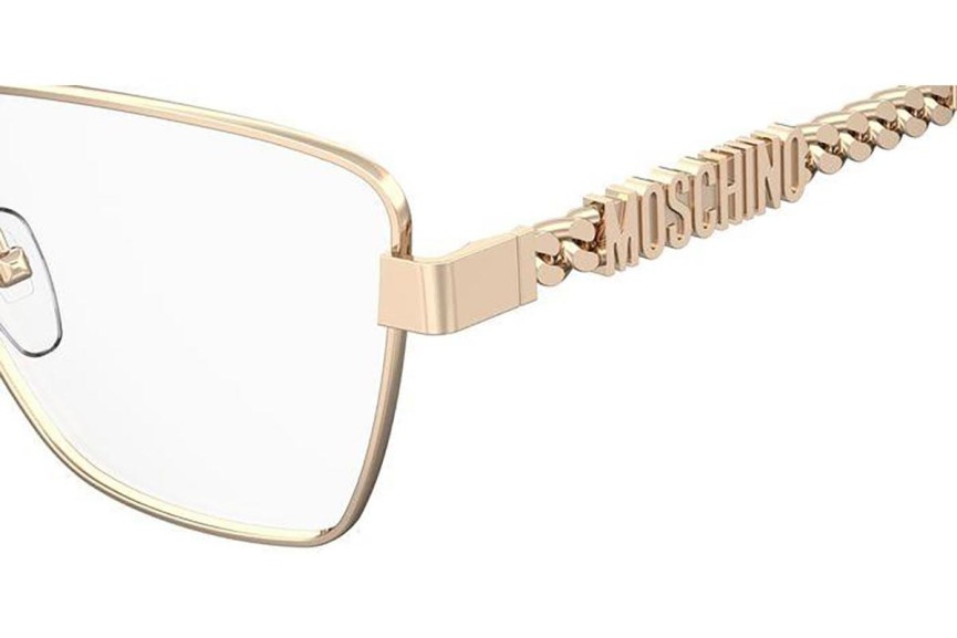 Brillen Moschino MOS620 000 Quadratisch Gold