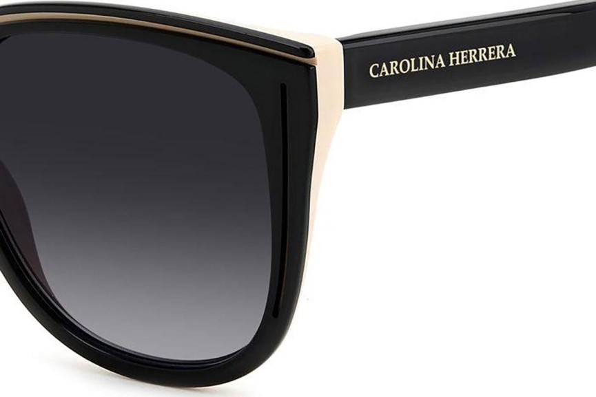 Sonnenbrille Carolina Herrera HER0144/S KDX/9O Rund Schwarz