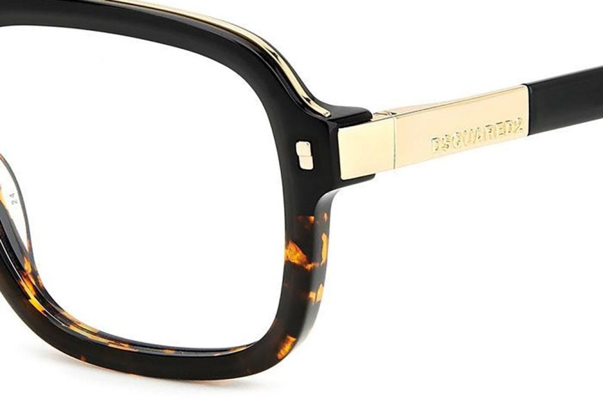 Glasses Dsquared2 D20087 WR7 Quadratisch Schwarz