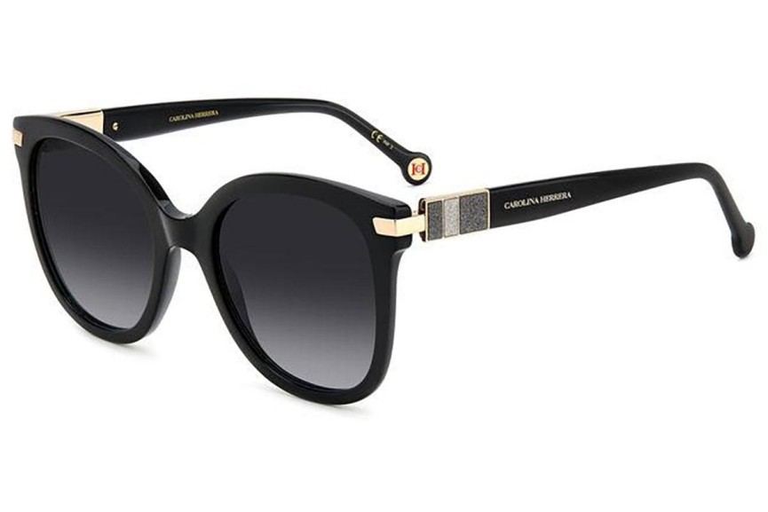 Sonnenbrille Carolina Herrera HER0134/S 807/9O Rund Schwarz