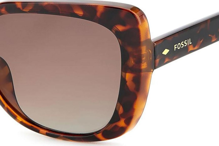 Sunglasses Fossil FOS3143/S 086/LA Polarized Quadratisch Havanna