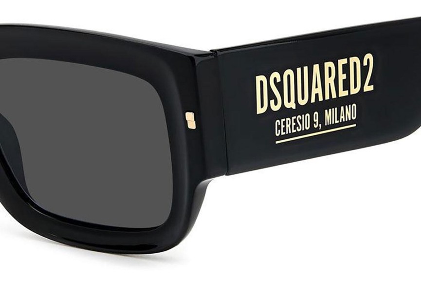 Sunglasses Dsquared2 D20089/S 2M2/IR Rechteck Schwarz