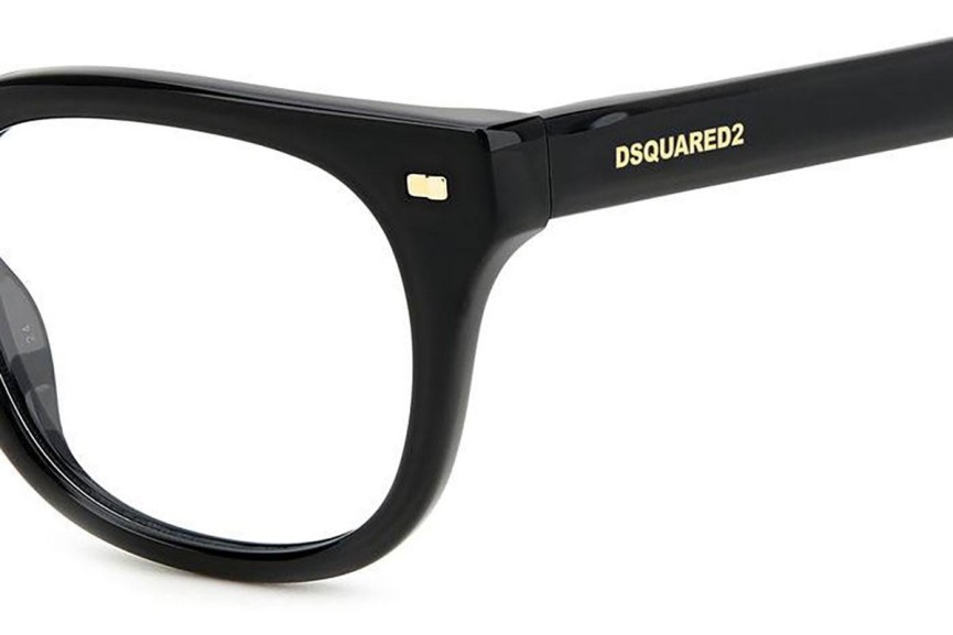 Glasses Dsquared2 D20078 807 Rund Schwarz