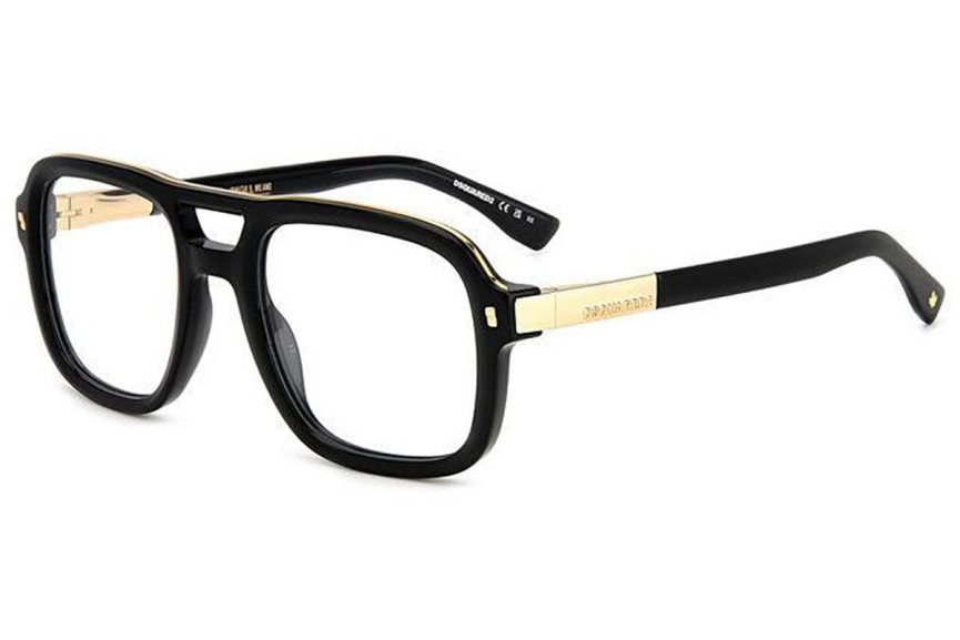 Glasses Dsquared2 D20087 2M2 Quadratisch Schwarz