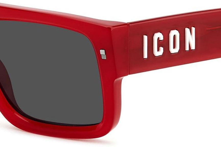 Sonnenbrille Dsquared2 ICON0008/S C9A/IR Quadratisch Rot