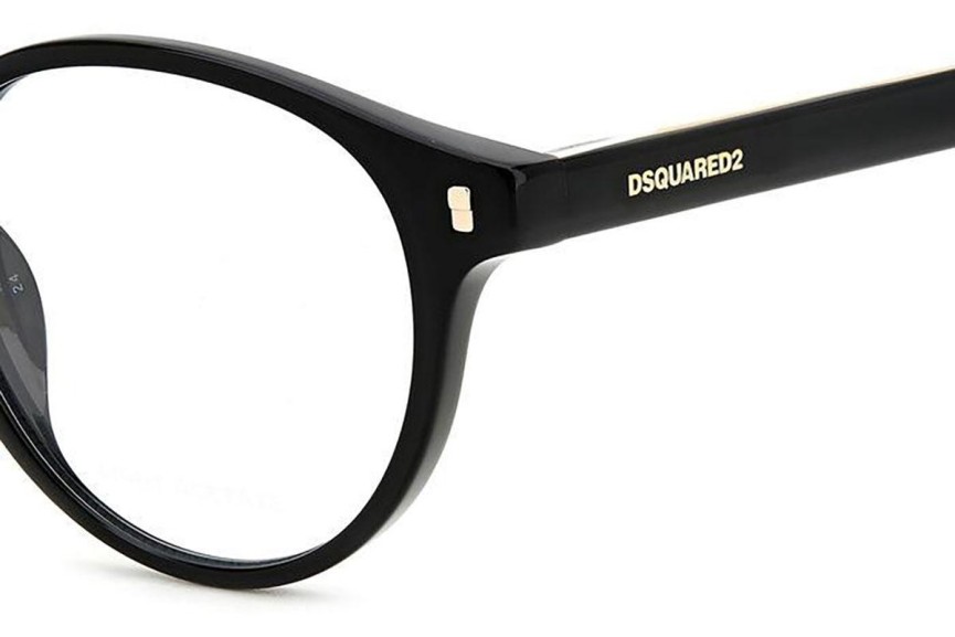 Brillen Dsquared2 D20080 807 Rund Schwarz