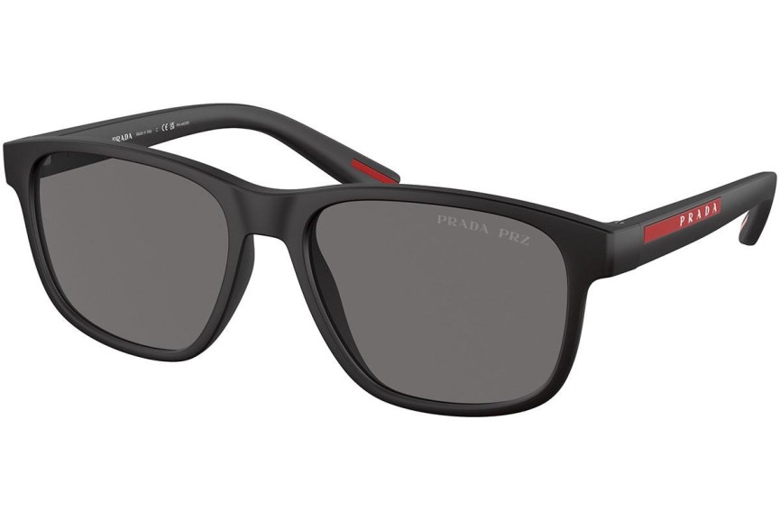 Sonnenbrille Prada Linea Rossa PS06YS DG002G Polarized Quadratisch Schwarz