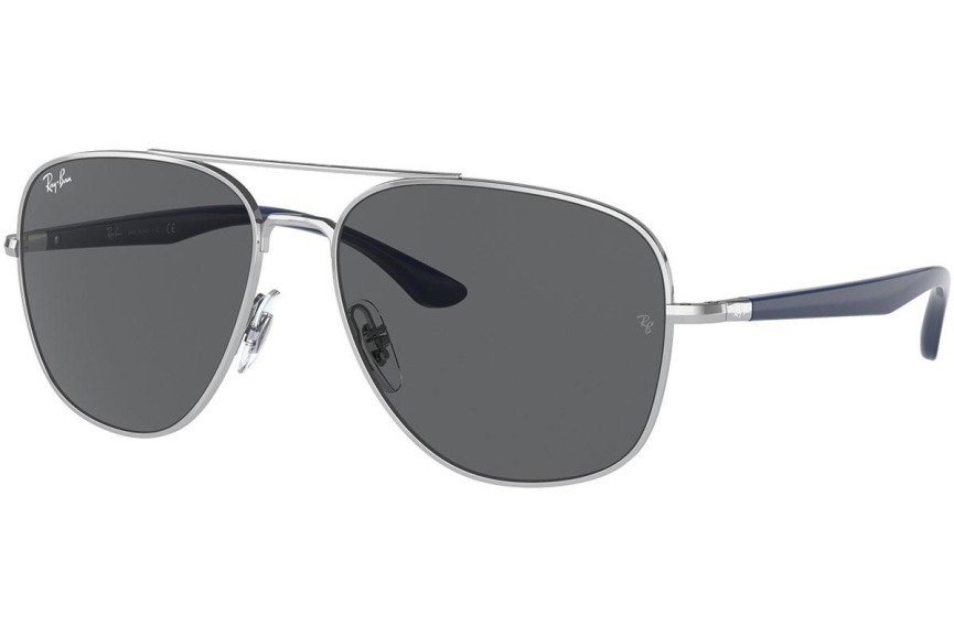 Sonnenbrille Ray-Ban RB3683 003/B1 Pilot Silber