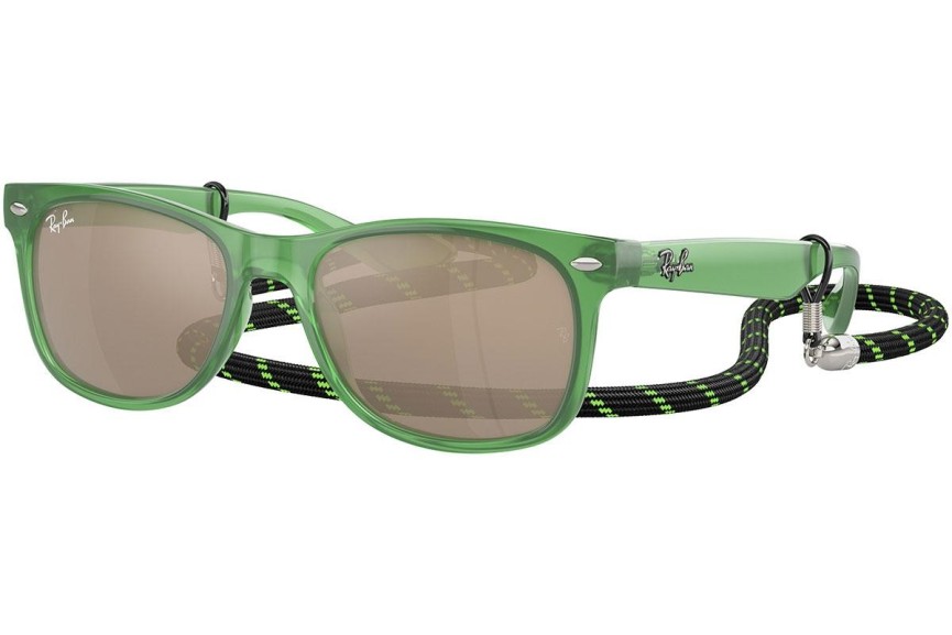 Sonnenbrille Ray-Ban Junior New Wayfarer Junior RJ9052S 71465A Quadratisch Grün