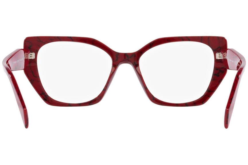 Glasses Prada PR18WV 15D1O1 Quadratisch Rot