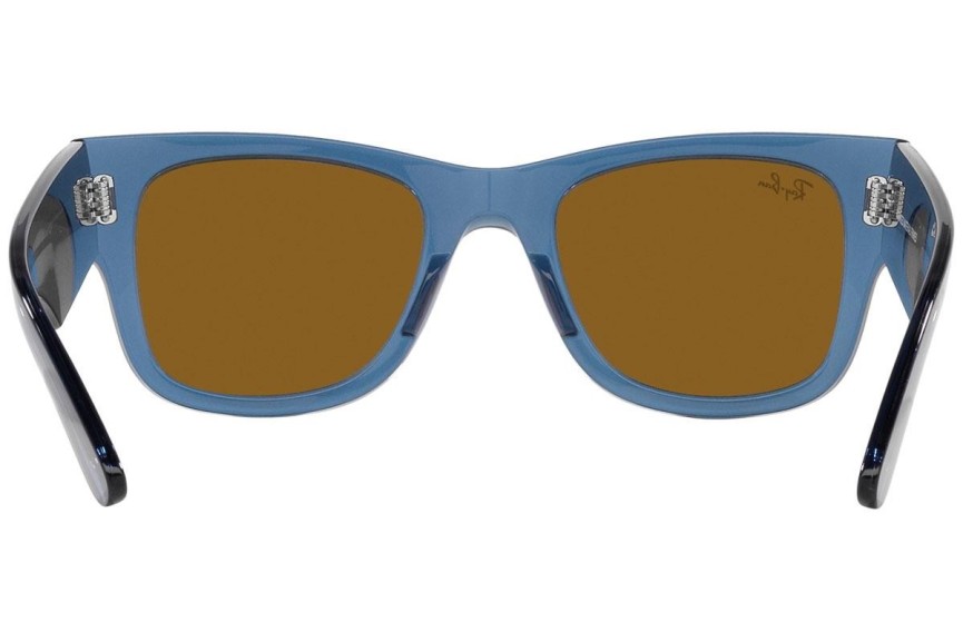 Sonnenbrille Ray-Ban Mega Wayfarer RB0840S 668073 Quadratisch Blau