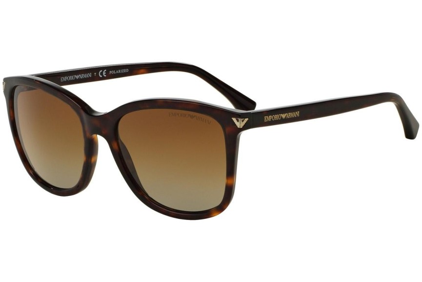 Sonnenbrille Emporio Armani EA4060 5026T5 Polarized Quadratisch Havanna