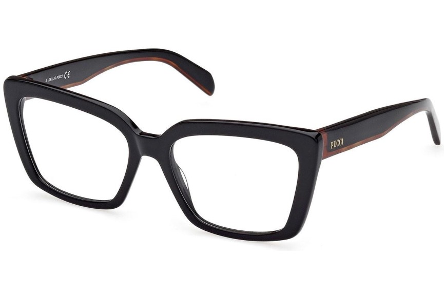 Glasses Emilio Pucci EP5224 001 Quadratisch Schwarz