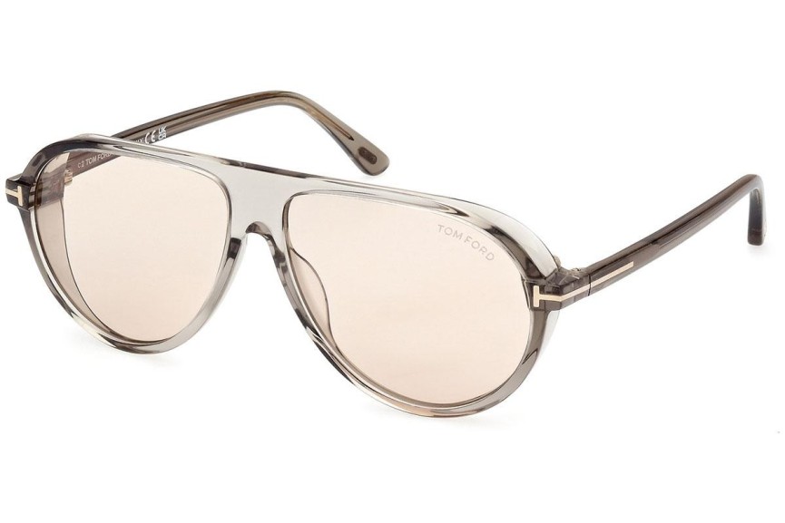 Sonnenbrille Tom Ford FT1023 93E Pilot Grau