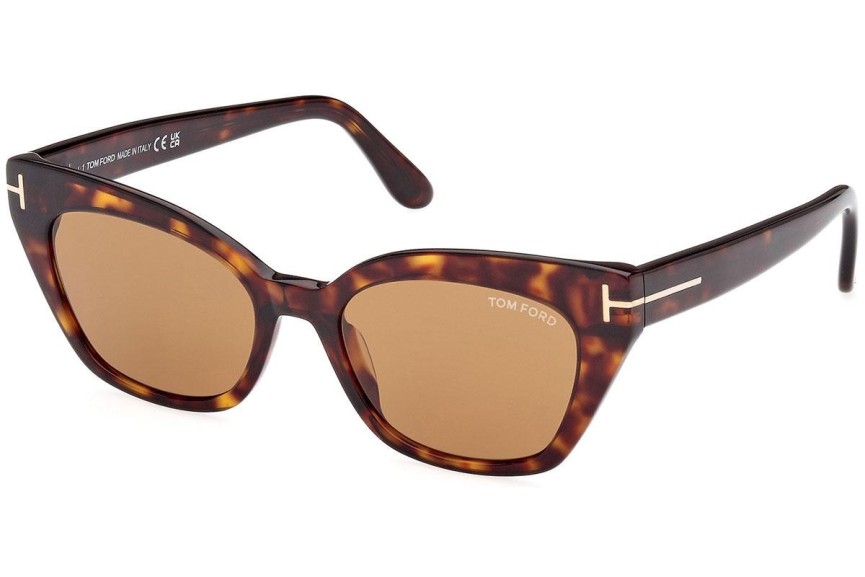 Sonnenbrille Tom Ford FT1031 52E Cat Eye Havanna