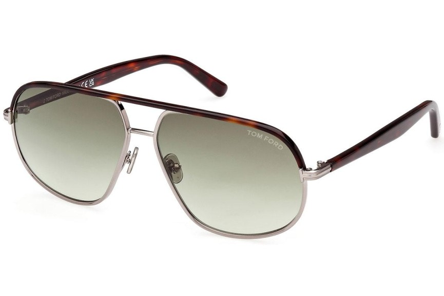 Sonnenbrille Tom Ford FT1019 14P Pilot Havanna