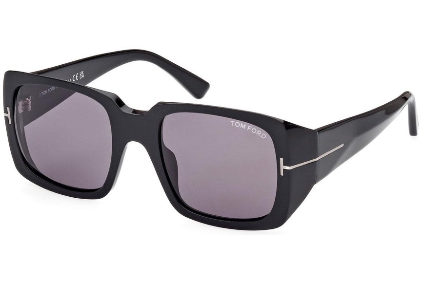 Sonnenbrille Tom Ford FT1035-N 01A Quadratisch Schwarz