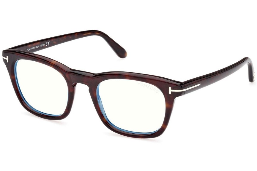 Glasses Tom Ford FT5870-B 052 Quadratisch Havanna