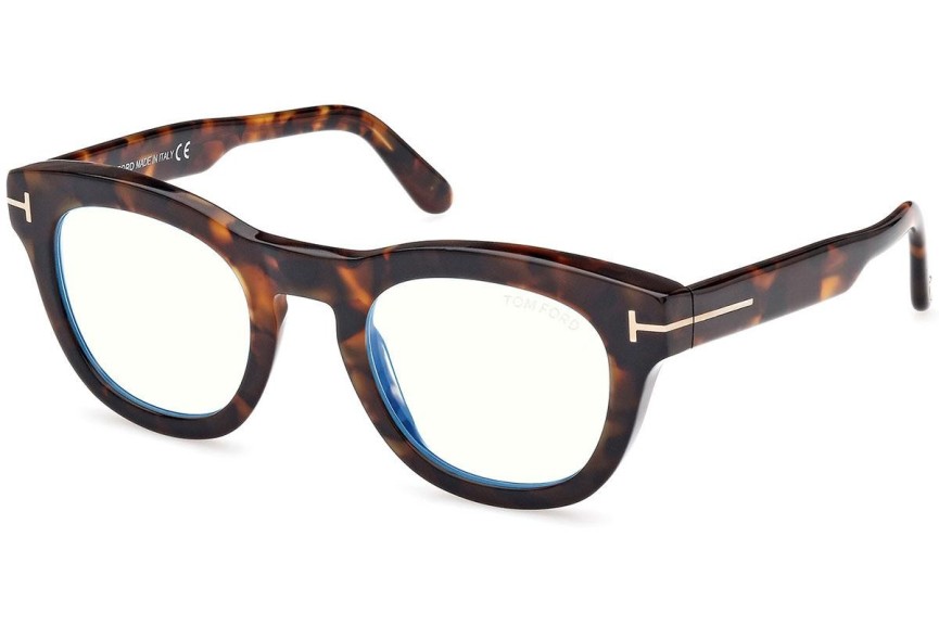 Glasses Tom Ford FT5873-B 052 Rund Havanna