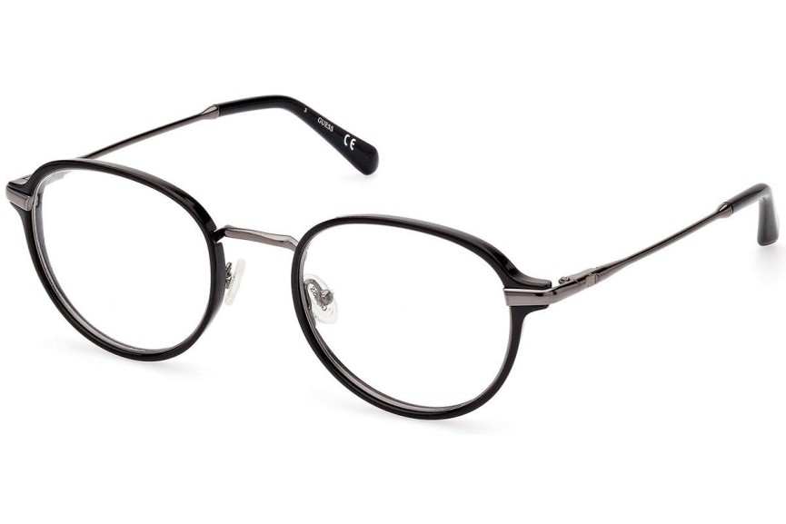 Glasses Guess GU50079 001 Rund Schwarz