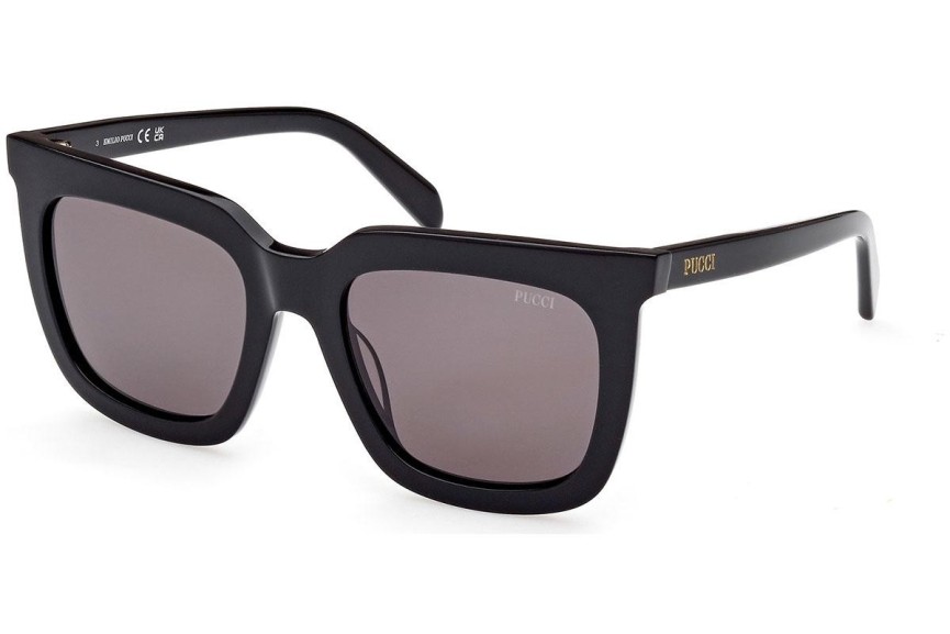 Sunglasses Emilio Pucci EP0201 01A Quadratisch Schwarz