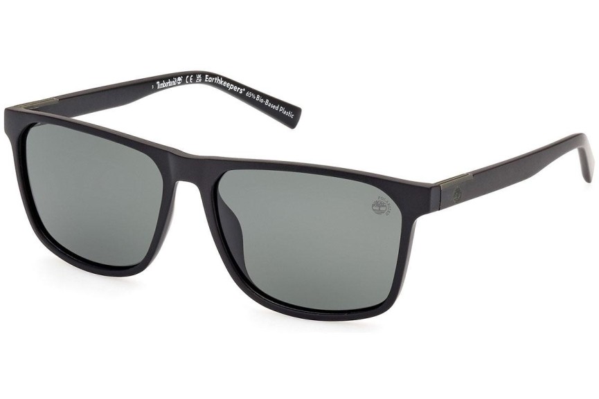 Sonnenbrille Timberland TB9312 02R Polarized Quadratisch Schwarz