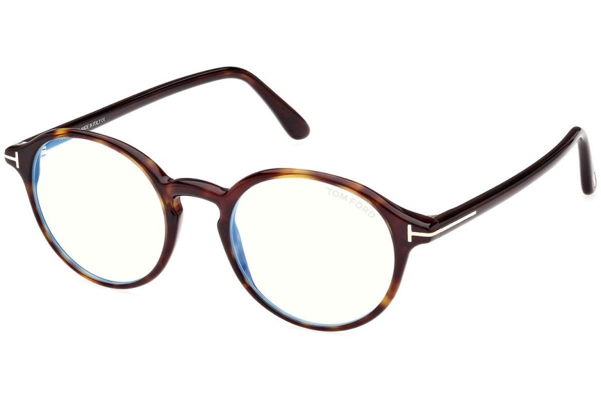 Brillen Tom Ford FT5867-B 052 Rund Havanna